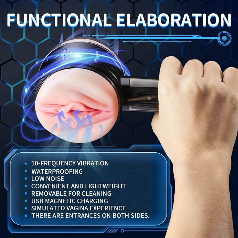 Male Masturbator Handheld Fully Automatic Intelligent Frequency Conversion Masturbation Cup