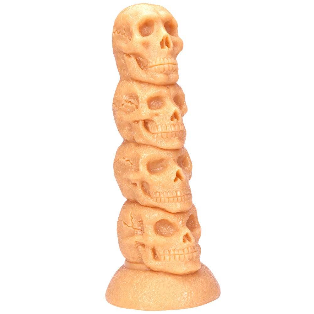 Consolador gigante con tapón anal de calavera de 12,3 pulgadas