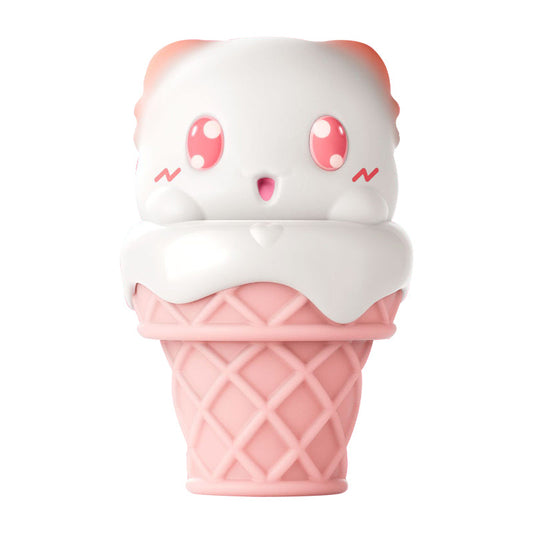 Glaciaĵa Korneto Peachy Bunny Klitora Suĉa Hejtiga Vibrilo