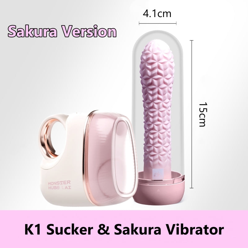 Vibrador de succión sexual Monster K1 con vibrador para el punto G