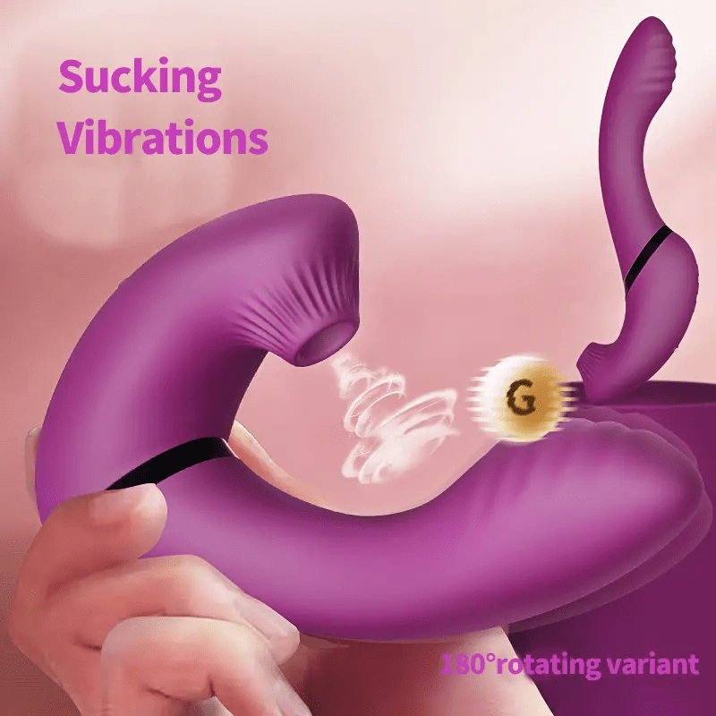 Spinning Sucking Vibrator