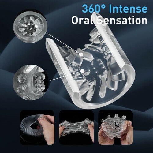 Piston-Style Manual Thrusting Detachable Male Masturbator