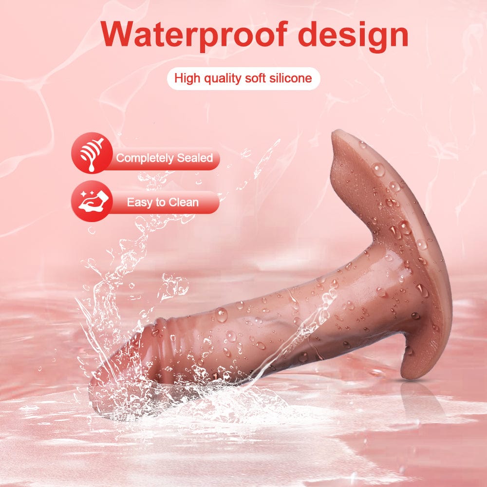 Vibrador consolador portátil realista 3 en 1 con control remoto