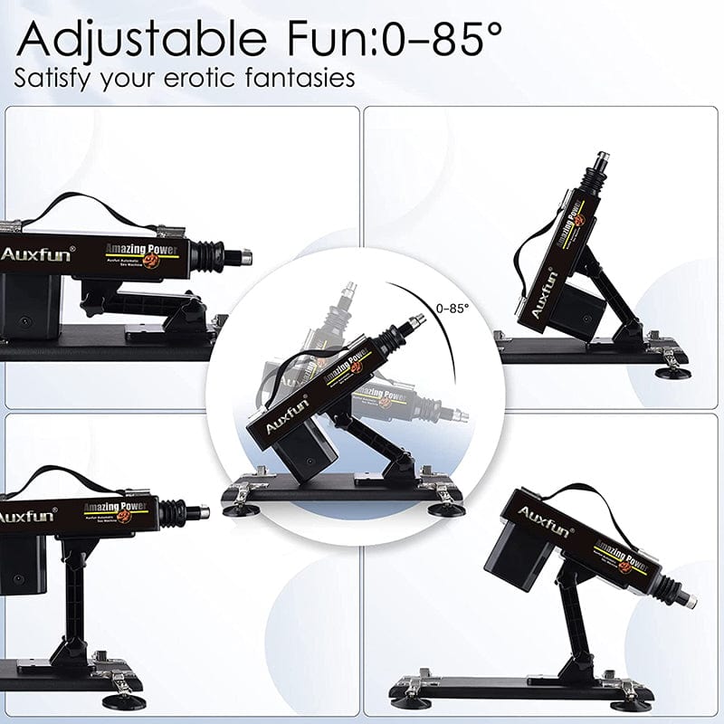 Máquina sexual automática con dispositivo de empuje y pistola con 6 accesorios
