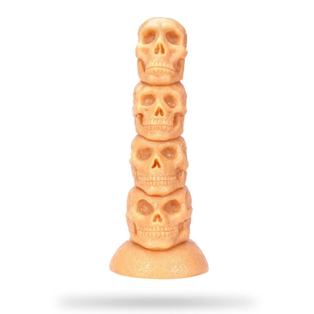 Consolador gigante con tapón anal de calavera de 12,3 pulgadas