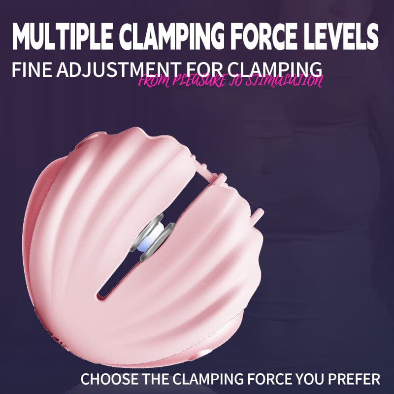 Roomfun Shell SM Electric Shock Nipple Clamp Vibration Massager With Remote Control