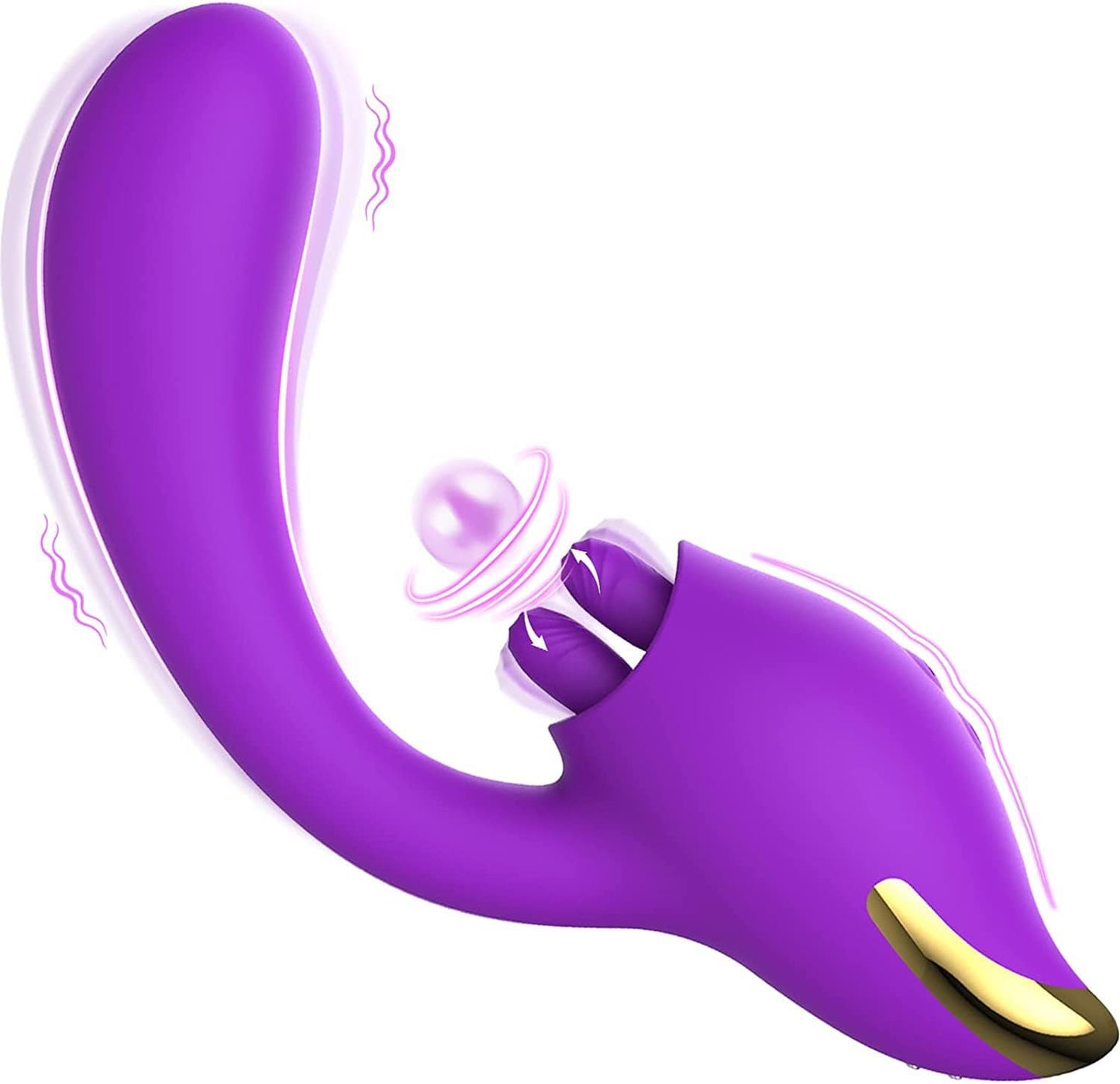 Merlot 2-in-1 Tongue-licking Dildo Vibrator