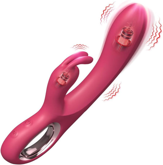 2 en 1 Kunikla G-punkta Vibrilo Por Klitora G-punkta Stimulado