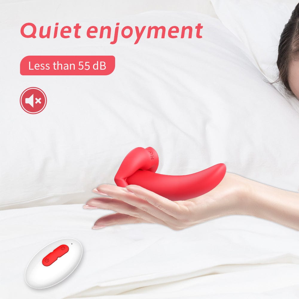 Honey Tongue 5th Generation Wireless Remote Control Vibrator Simulated Lips and Tongue 10 Frequency Vibration Wearable Vibrator