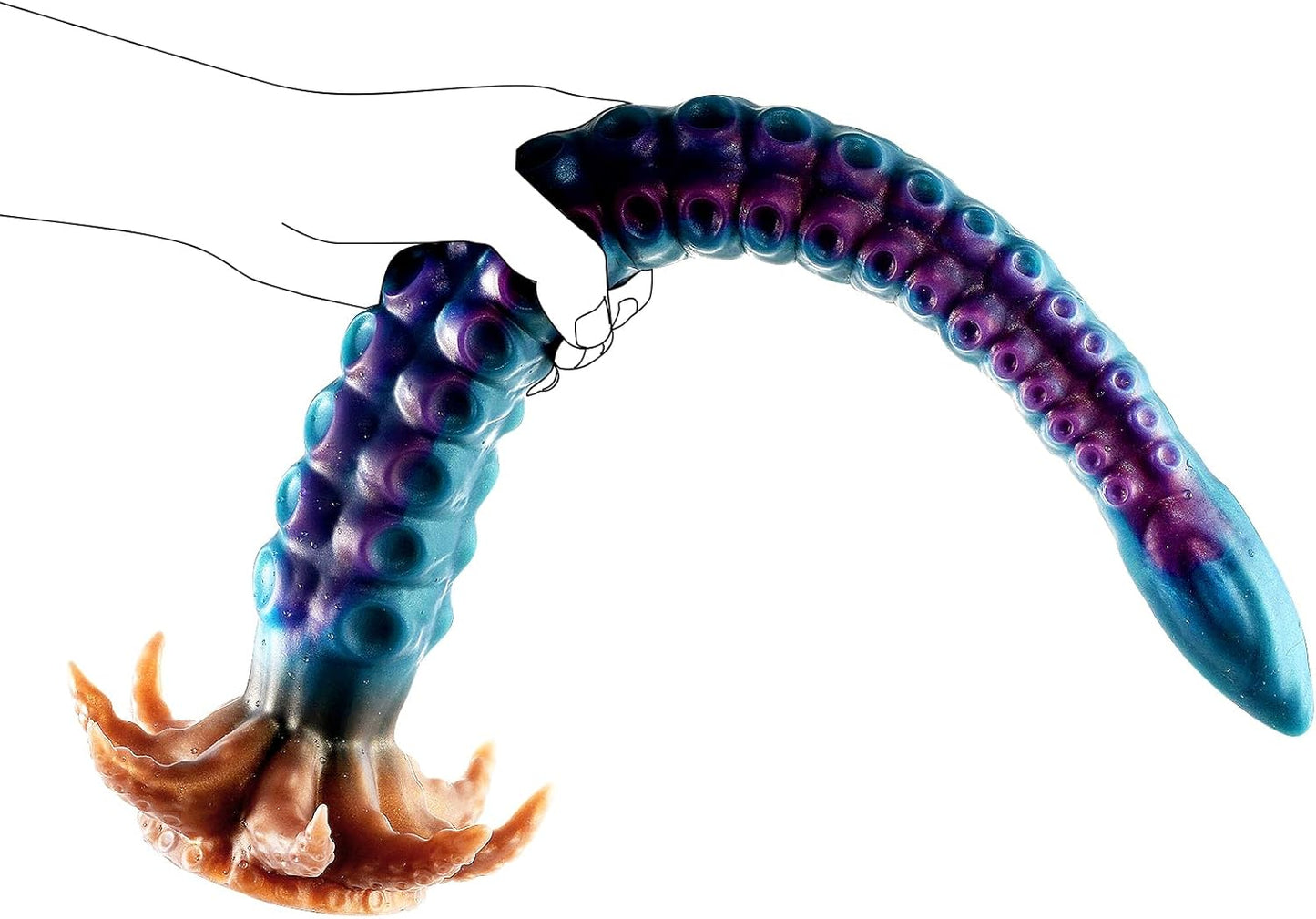 Realistic Tentacle Huge Fantasy Dildo Silicone Anal Dilator