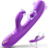 3 In 1 Rabbit Vibrator 360°Rotation Clitoral G Spot Stimulator