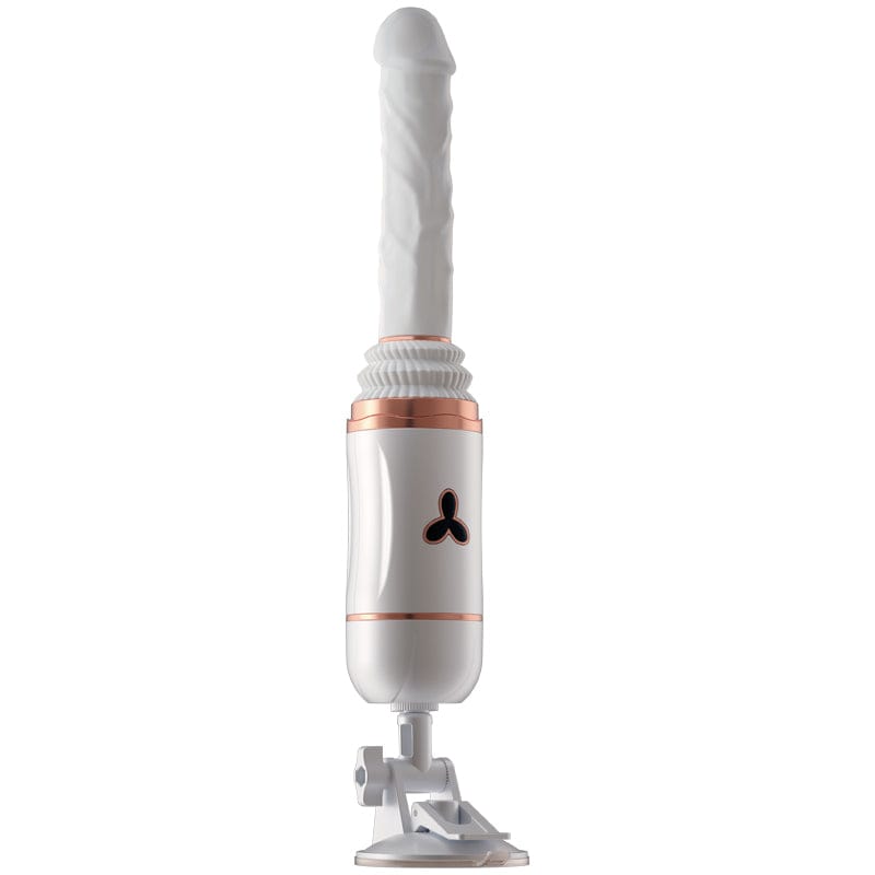 Máquina sexual con consolador vibrador y control remoto por aplicación