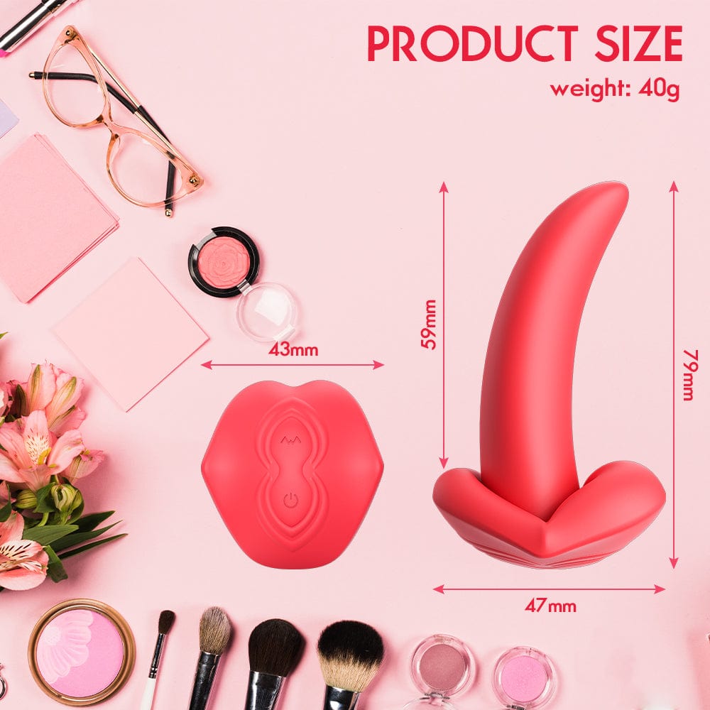 Honey Tongue 5th Generation Wireless Remote Control Vibrator Simulated Lips and Tongue 10 Frequency Vibration Wearable Vibrator