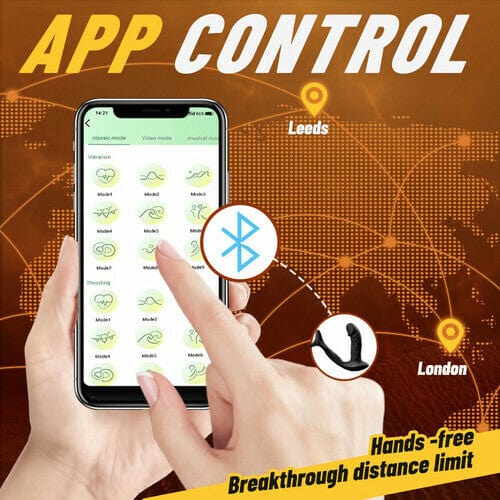 Joseph App / Wireless Remote Control Vubrating Prostate Massager & Cock Rings