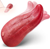 Realistic Tongue licking Clitoral Stimulation Vibrators with 9 Licking vibrating & Heating Modes