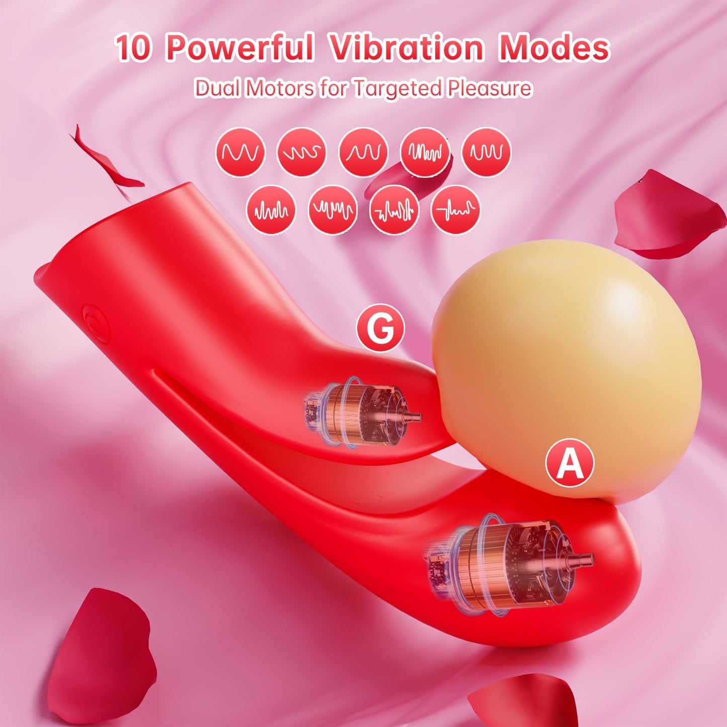 2 in 1 Flexible Finger Sleeve Clit G Spot Nipple Vibrator