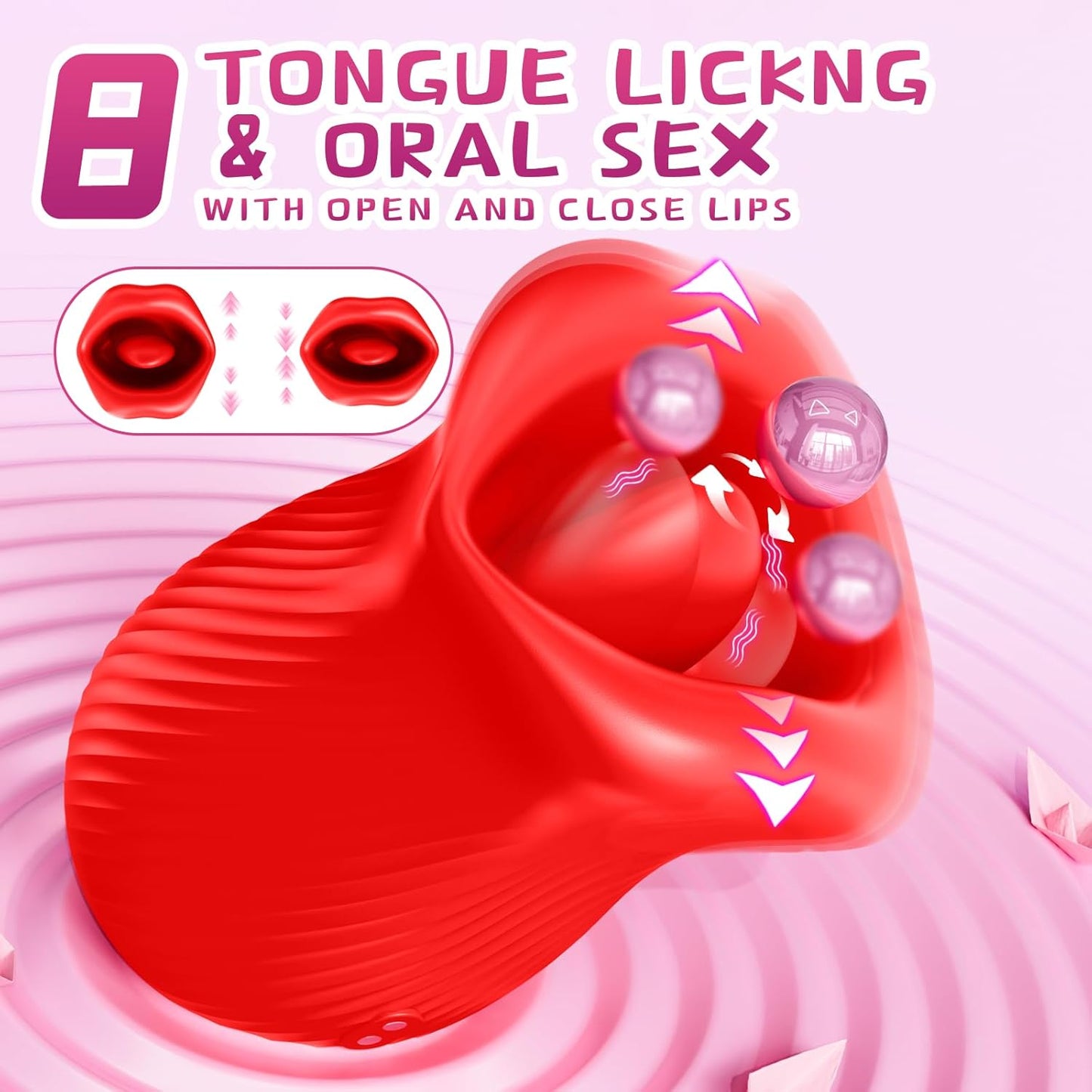 Omysky Rose Muncher - Mouth Biting Tongue Licker Clitoral Vibrator