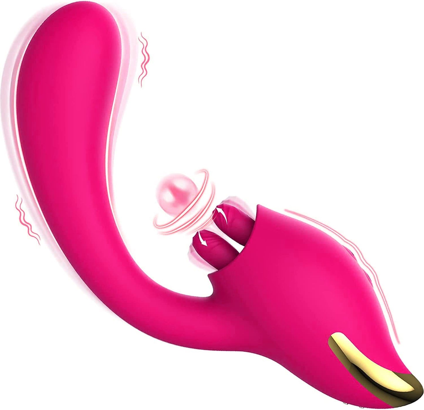 Merlot 2-in-1 Tongue-licking Dildo Vibrator