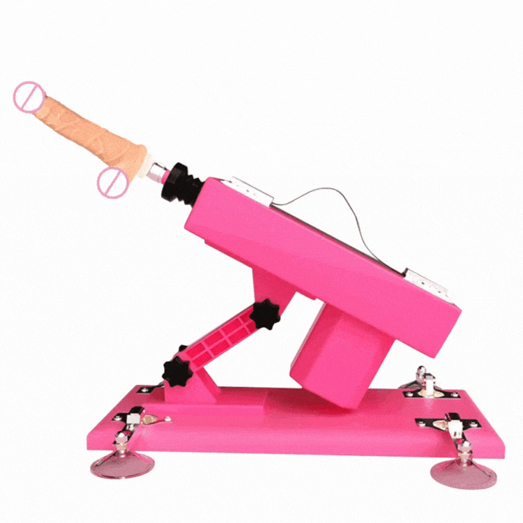 Pumppafilo - Plene aŭtomata simulita penisa masturbado teleskopa dildo-maŝino