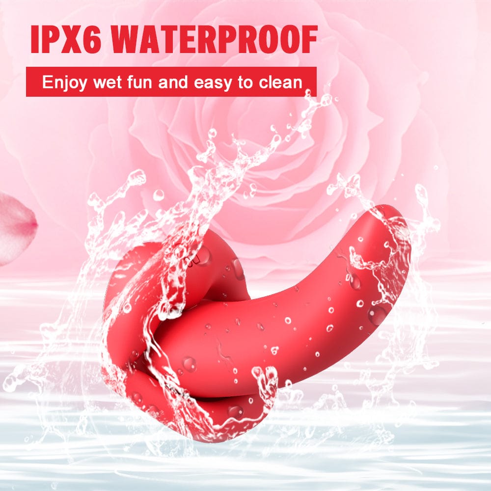 Honey Tongue 5th Generation Wireless Remote Control Vibrator Simulated Lips and Tongue 10 Frequency Vibration Wearable Vibrator