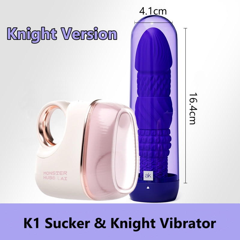 Vibrador de succión sexual Monster K1 con vibrador para el punto G
