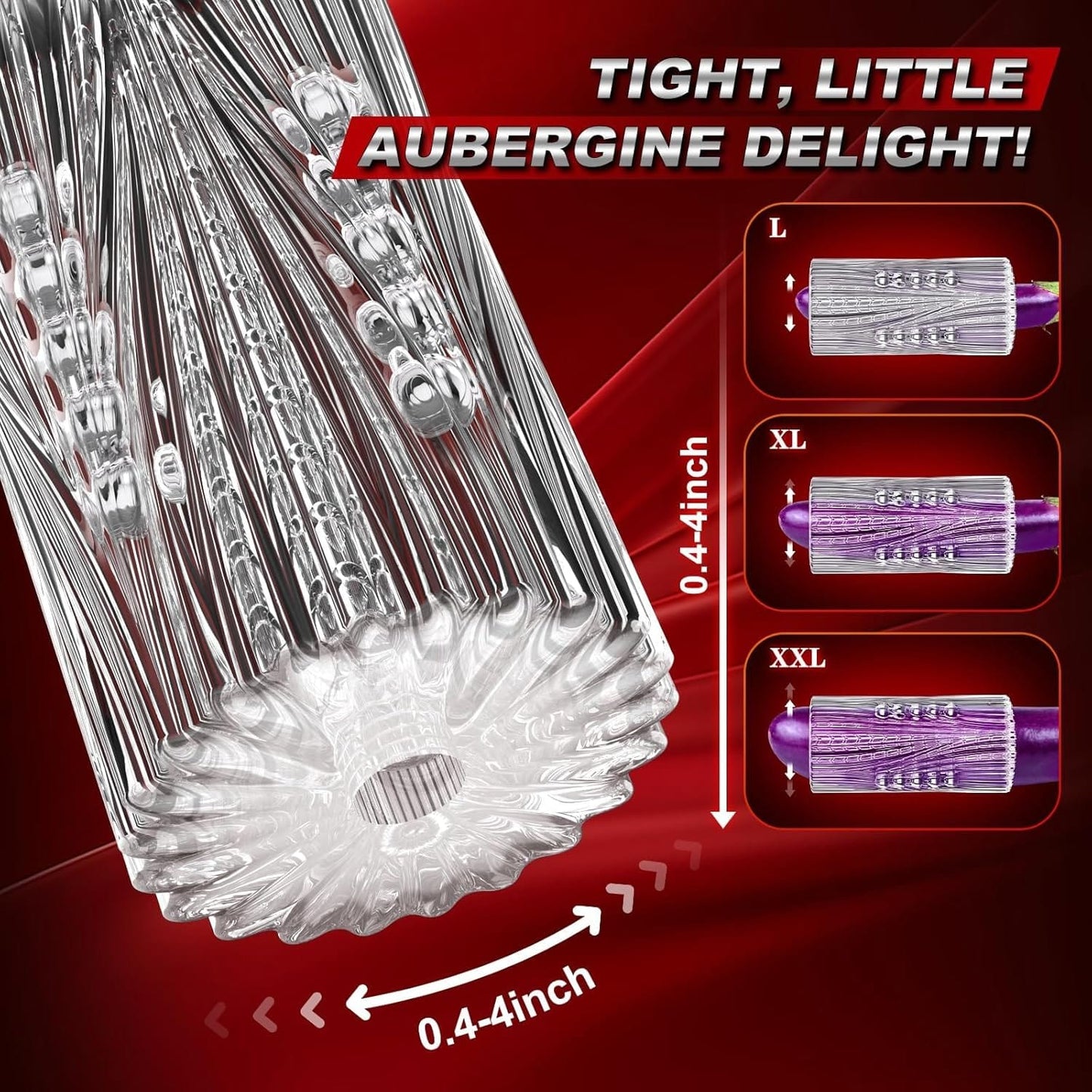 Manual Suction Penis Sleeve Blowjob Male Masturbators with 15 Extruded Beads