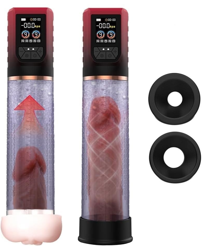3 En 1 Penis Enlarger Extender Pump Male Masturbator