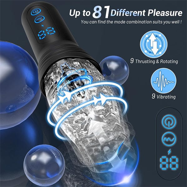 Gawk Gawk 4000 Masturbator Masturbating Electric Sex Toy for Men with 9 Vibration and Telescopic Modes