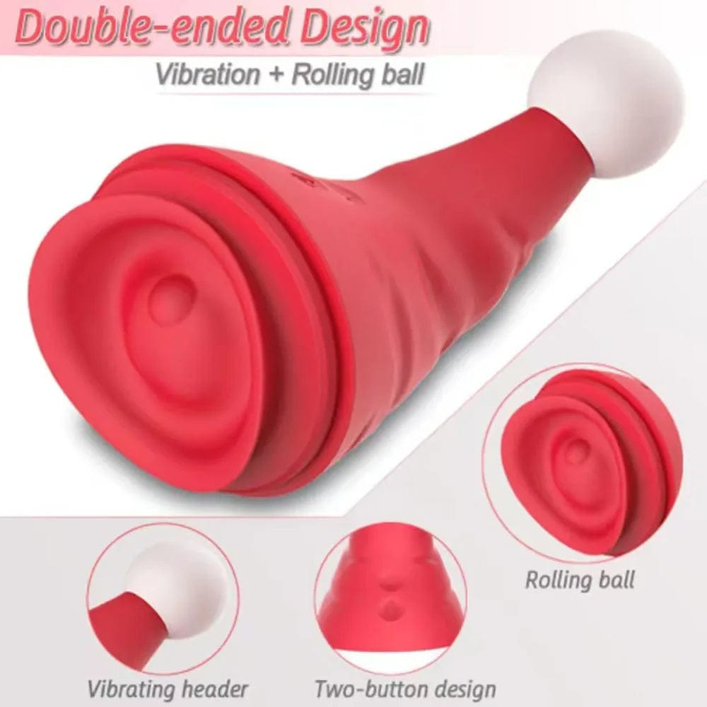 Santa Hat Vibrator 15 Speed Cunnilingus Masturbator Clit G-Spot Stimulator For Christmas