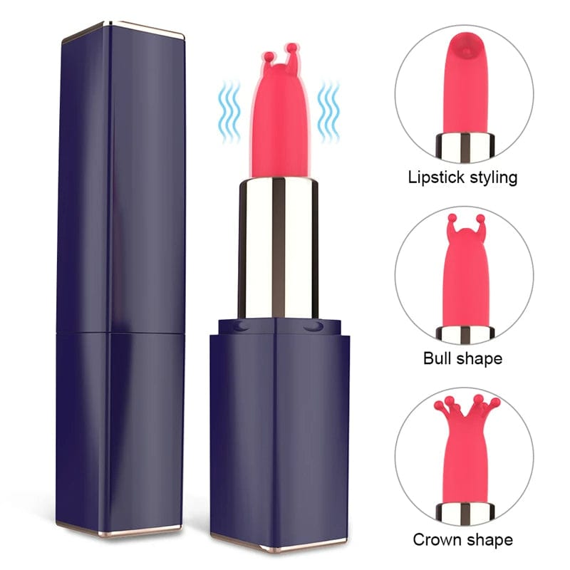 Mini Lipoŝminka Vibrilo Sekreta Kuglo Masturbilo Cica Klitora Stimulilo