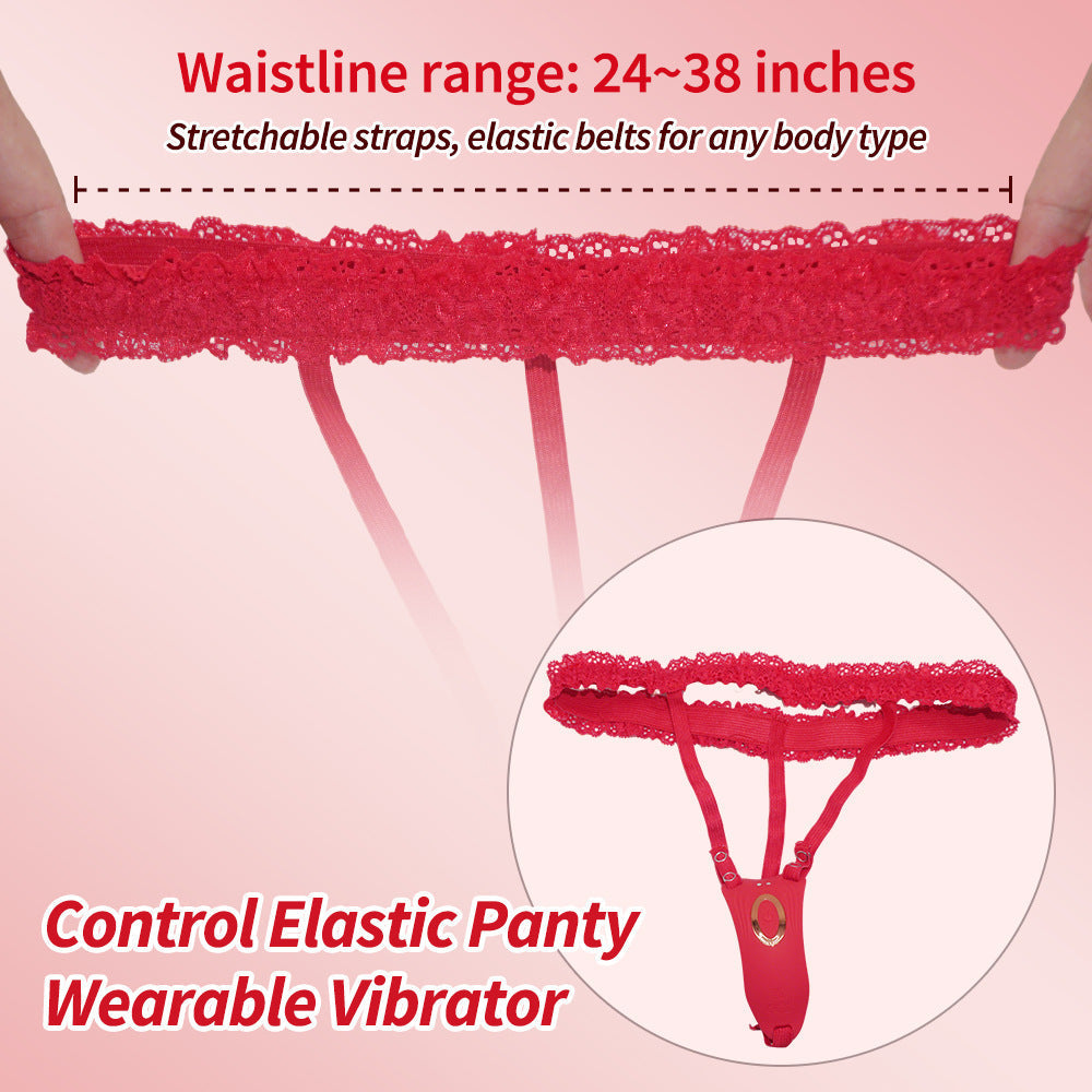 Rose Wearalbe Clitoral Massage Vibrator with Panty & Remote Control