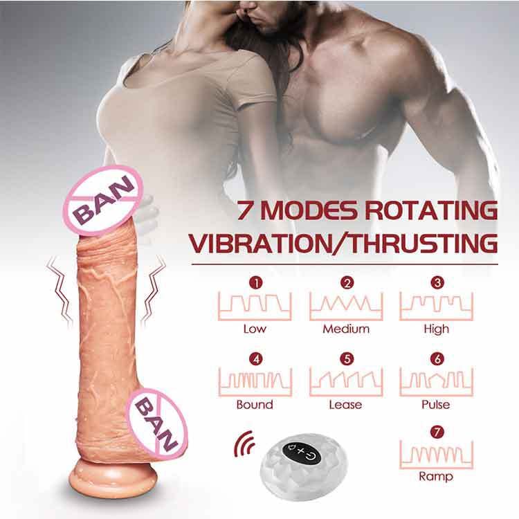 Akvorezista 7-Frekvenca Retirebla Svinga Dildo