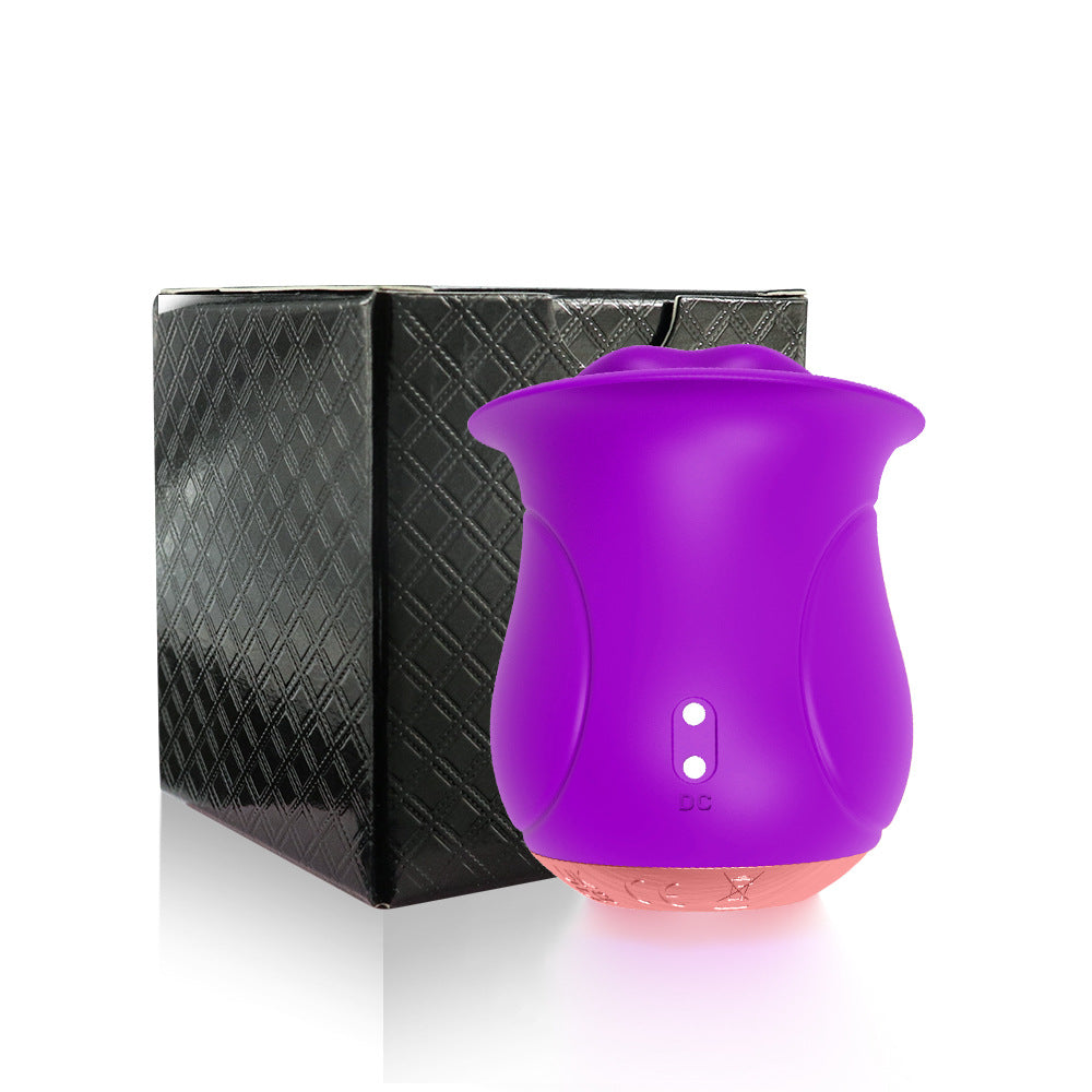 Rose Muncher - Licking Tongue Vibrator 10 French Kissing Modes