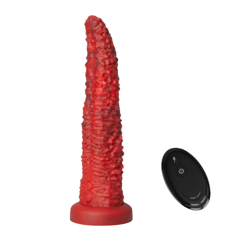 Consolador vibrador realista de 9.5 pulgadas con forma de monstruo y control remoto.