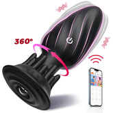 APP - Controlled Rotating Anal Plug 9 Modes Waterproof Quiet