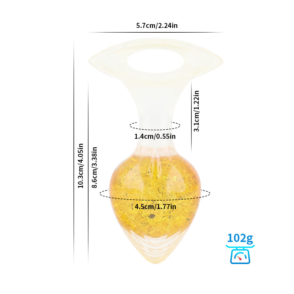 Love-shaped Crystal Wearable Butt Plug for Anal Sex