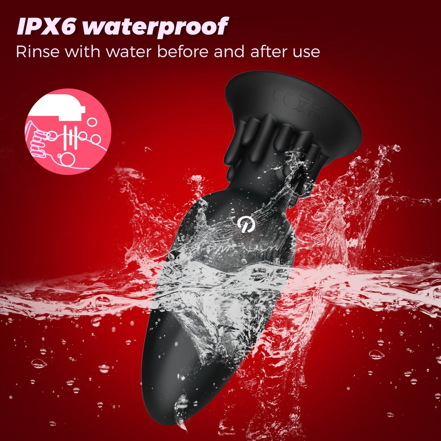 APP - Controlled Rotating Anal Plug 9 Modes Waterproof Quiet