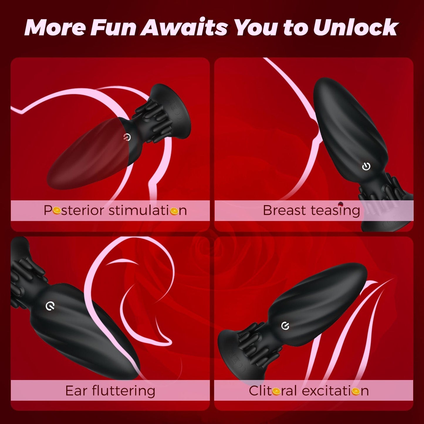 APP - Controlled Rotating Anal Plug 9 Modes Waterproof Quiet