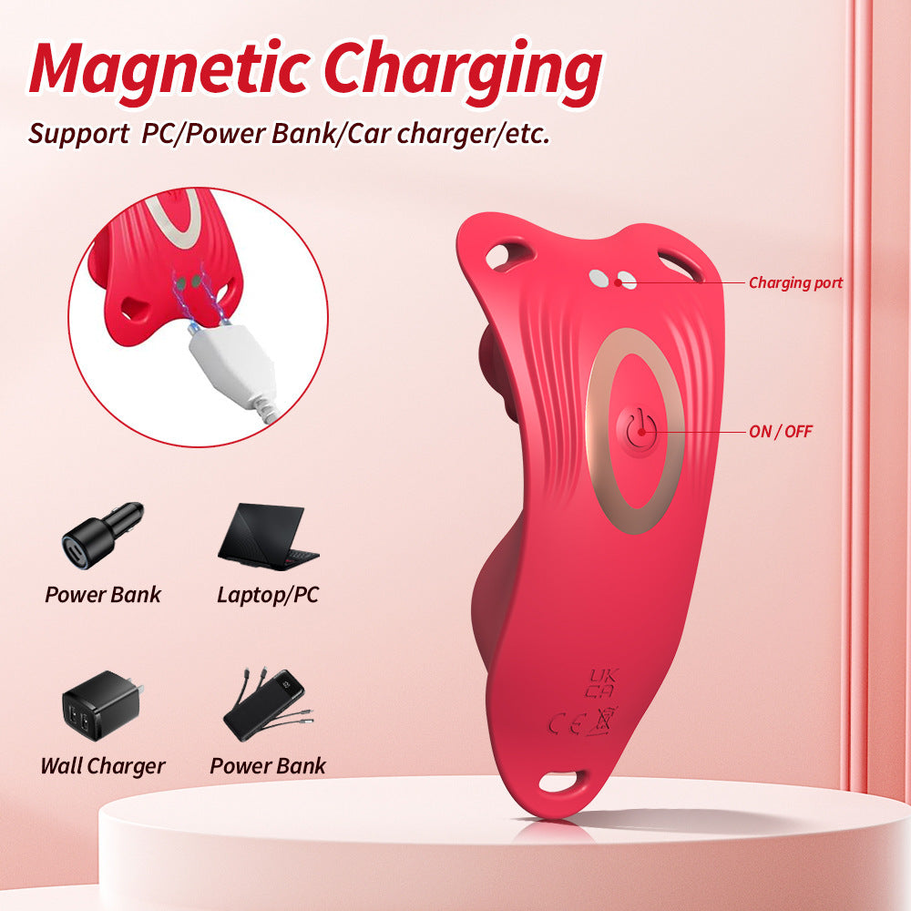 Rose Wearalbe Clitoral Massage Vibrator with Panty & Remote Control