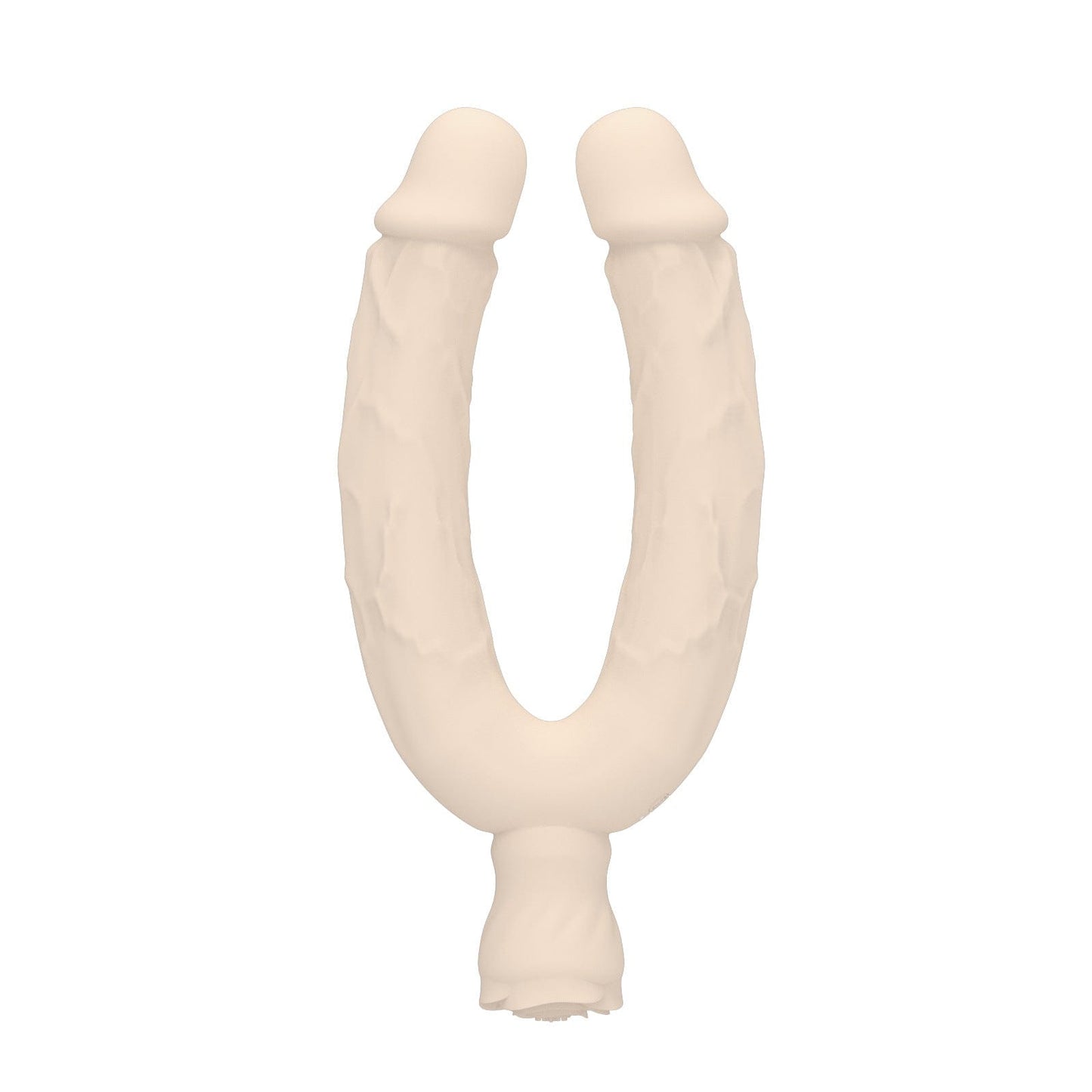 Consolador anal vibrador de doble punta con forma de rosa y 10 modos de vibración
