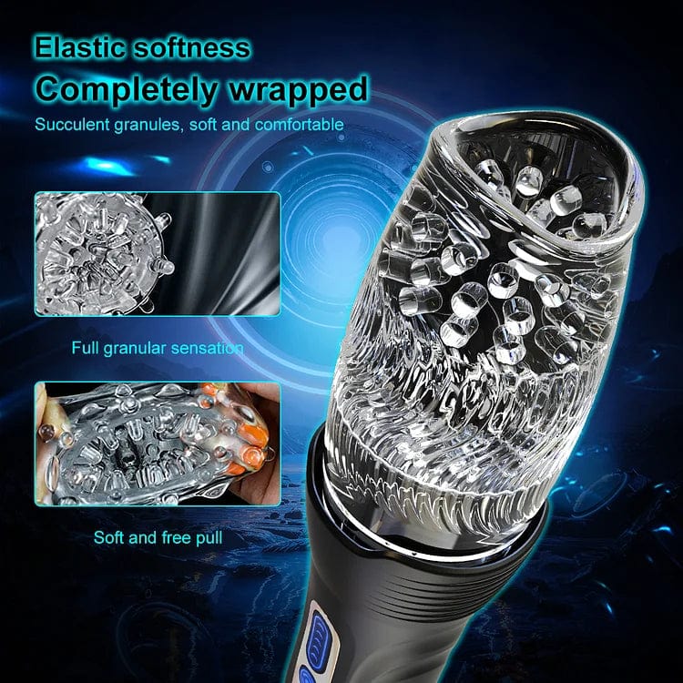 Gawk Gawk 3000 PRO Male Rose Thrusting Rotating And Vibrating Oral Sex Masturbation Cup