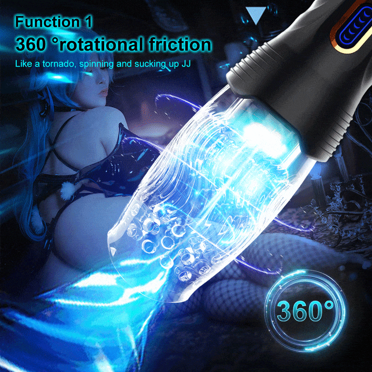 Gawk Gawk 3000 PRO Male Rose Thrusting Rotating And Vibrating Oral Sex Masturbation Cup