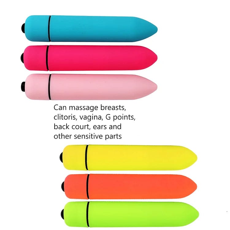 Fun Vibrator Mini Bullet Jump Egg Ten Frequency Vibration Tip Frosted Bullet