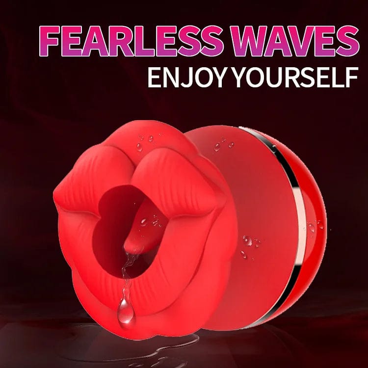 Rose Lip Suction Tongue Licking Massager Clitoral Stimulator