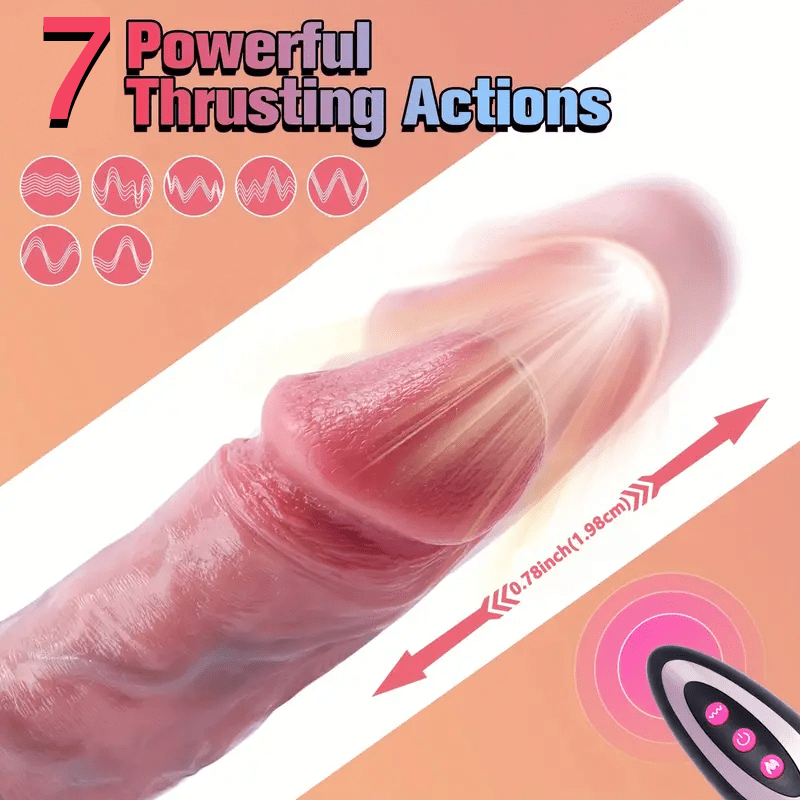 Consolador vibrador marrón realista de 9 pulgadas con control remoto
