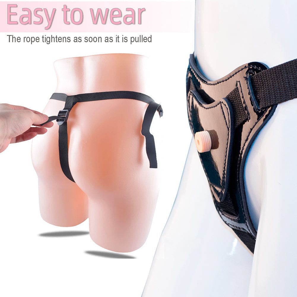 Vibrador con correa y control remoto inalámbrico para parejas