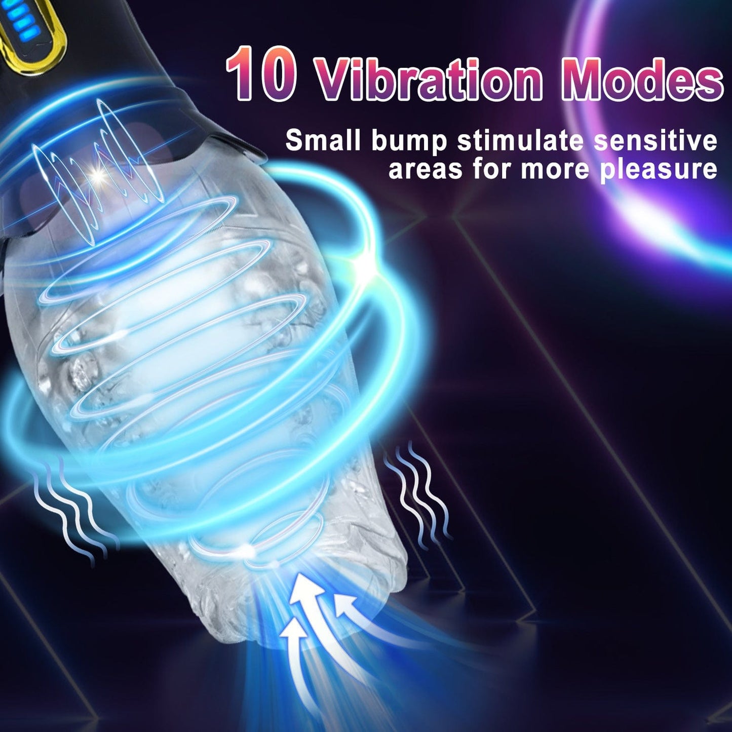 Male Rose Penis Trainer Rotating Vibrating Deepthroat Masturbator