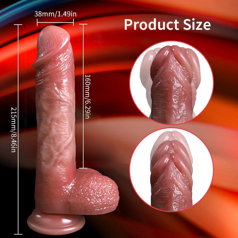 Pene ultra realista totalmente automático con balancín telescópico
