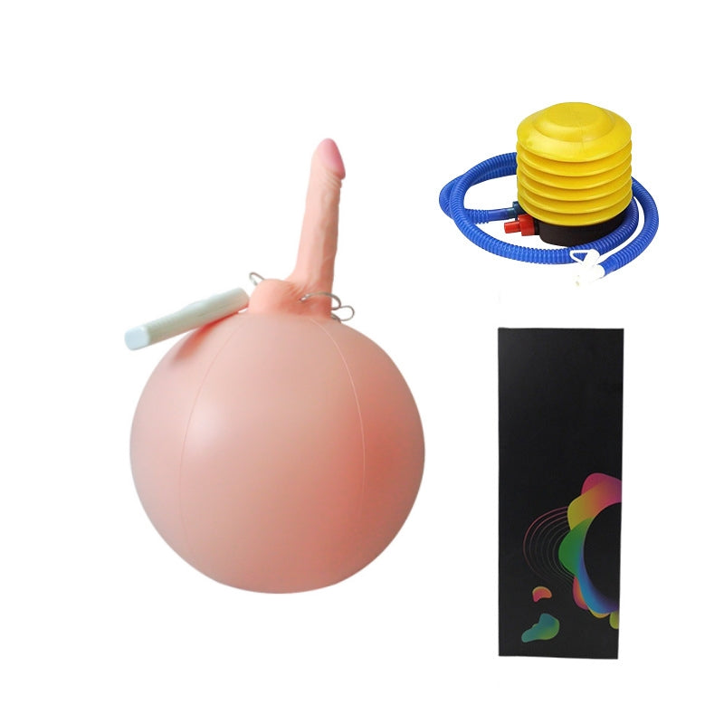 Bola sexual inflable con control remoto y consolador realista vibrador