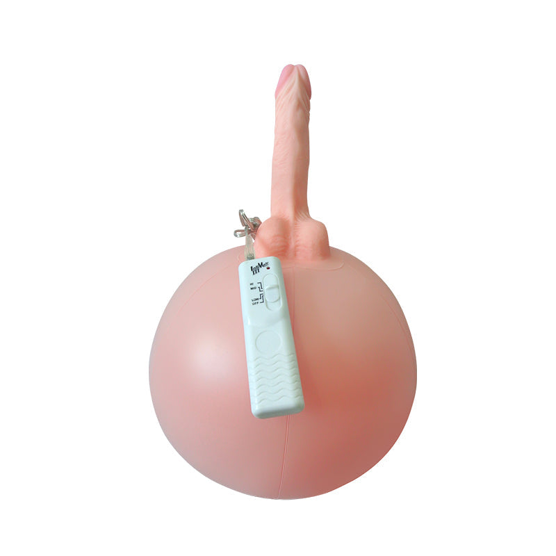 Bola sexual inflable con control remoto y consolador realista vibrador